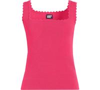 Lands' End Women's Scallop Edge Square Neck Vest Top in Red | Size: 16-18 lands end Red 16-18