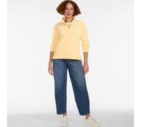 Lands' End Women's Serious Sweats Button Neck Sweatshirt in Yellow | Size: 14-16 lands end Yellow 14-16