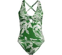 Lands' End Women's Shine Knot Front Tie Back Tankini, High Waisted - 2 piece in Green | Size: 14-16 lands end Green 14-16