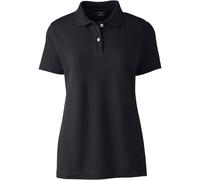 Lands' End Women's Short Sleeve Piqué Polo Shirt in Black | Size: 14-16 lands end Black 14-16