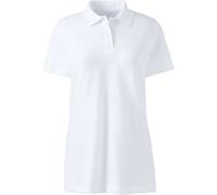 Lands' End Women's Short Sleeve Piqué Polo Shirt in White | Size: 14-16 lands end White 14-16