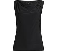 Lands' End Women's Silky Knit Drapey Boatneck Sleeveless Top in Black | Size: 20 lands end Black 20