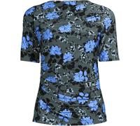 Lands' End Women's Silky Knit Elbow Sleeve Side Ruched Top in Bottle Green | Size: 14-16 lands end Bottle Green 14-16