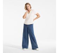 Lands' End Women's Slub Jersey Notch Neck Top in Ivory | Size: 20-22 lands end Ivory 20-22