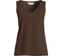 Lands' End Women's Slub Jersey Vest Top in Dark Brown | Size: 14-16 lands end Dark Brown 14-16