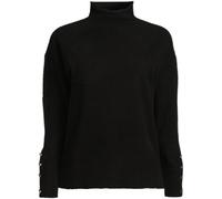 Lands' End Women's Soft Touch Button Cuff Jumper in Black | Size: 14-16 lands end Black 14-16