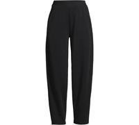 Lands' End Women's Sport Knit Barrel Leg Trousers, High Waisted in Black | Size: 14-16 lands end Black 14-16