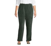 Lands' End Women's Sport Knit High Rise Corduroy Pants, Evening Forest, 2x