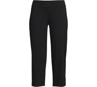 Lands' End Women's Starfish Straight Leg Cropped Jersey Trousers in Black | Size: 14-16 lands end Black 14-16