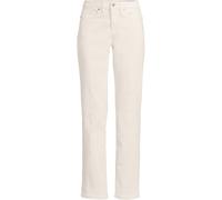 Lands' End Women's Straight Leg All-Day Coolmax Stretch Denim Jeans in Off-White | Size: 12 lands end Off-White 12