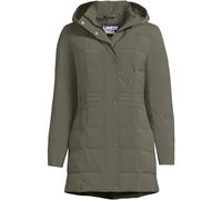 Lands' End Womens Stretch Quilted Down Coat Forest Moss Regular X-Large, Forest Moss
