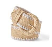 Lands' End Women's Stretch Raffia Belt in Natural | Size: Medium lands end Natural M