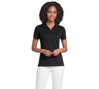Lands' End Women's Supima Cotton Polo Shirt - Black - XL