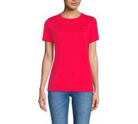 Lands' End Women's Supima Short Sleeve Crew Neck T-Shirt - Pink - S