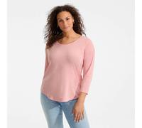 Lands' End Women's Three-Quarter Sleeve Lightweight Tunic Top in Coral | Size: 14-16 lands end Coral 14-16