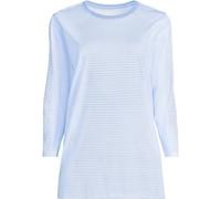 Lands' End Women's Three-Quarter Sleeve Supima Cotton Tunic in Light Blue | Size: 16-18 lands end Light Blue 16-18