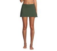 Lands' End Women's Tummy Control Skirt Swim Bottoms, Rich Olive Green, 14