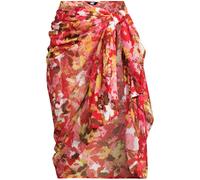Lands' End Women's Voile Sarong Cover-Up in Red lands end Red One Size