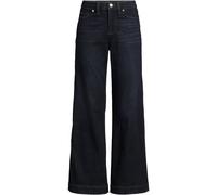 Lands' End Women's Wide Leg All-Day Coolmax Stretch Jeans in Dark Indigo | Size: 10 lands end Dark Indigo 10