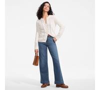 Lands' End Women's Wide Leg All-Day Coolmax Stretch Jeans in Indigo | Size: 10 lands end Indigo 10