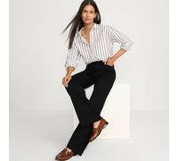 Lands' End Women's Wide Leg Jeans, High Waisted in Black | Size: 12L lands end Black 12L