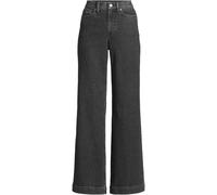 Lands' End Women's Wide Leg Jeans, High Waisted in Black | Size: 14L lands end Black 14L