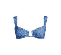 Lands' End Women's Wired Bikini Top in Blue | Size: 8 lands end Blue 8