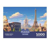 Landscape 1000 Pieces Jigsaw Puzzle Relax Adults Teens Fun Activity Famous Landmarks Decorative Collectible 52x38cm/1000pcs