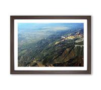 Landscape Andes Mountains Argentina Chile Framed Print | A2 Walnut Framed Wall Art | Ready to Hang | Modern Landscape Picture | Living Room Bedroom Lounge Office