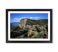 Landscape Angola Mountains (2) Framed Print | A2 Oak Framed Wall Art | Ready to Hang | Modern Landscape Picture | Living Room Bedroom Lounge Office