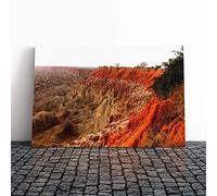 Landscape Angola Mountains Canvas Print | Gallery Wrapped 30mm Frame Wall Art | 24x16 inches | Ready to Hang | Modern Landscape Picture | Living Room Bedroom Lounge Office