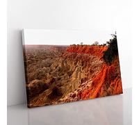 Landscape Angola Mountains Modern Canvas Wall Art Print Ready to Hang, Framed Picture for Living Room Bedroom Home Office Décor, 60x40 cm (24x16 Inch)