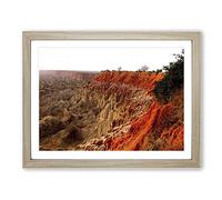 Landscape Angola Mountains Modern Framed Print | A3 Oak Framed Wall Art | Ready to Hang | Modern Landscape Picture | Living Room Bedroom Lounge Office