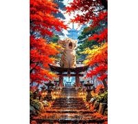 Landscape Animal Tiger 300 Piece Jigsaw Puzzle for Adults, Creativity, Challenging and Difficult Puzzle, Brain Teaser Puzzles for Adults 300 Pieces for The Whole for Women, Men