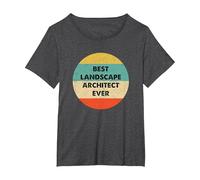 Landscape Architect Shirt | Best Landscape Architect Ever T-Shirt, Women's Plus, Dark Heather Grey, 3X