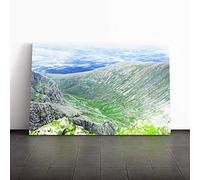 Landscape Ben Nevis Mountain Canvas Print | Gallery Wrapped 30mm Frame Wall Art | 20x14 inches | Ready to Hang | Modern Landscape Picture | Living Room Bedroom Lounge Office