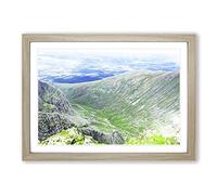 Landscape Ben Nevis Mountain Framed Print | A2 Oak Framed Wall Art | Ready to Hang | Modern Landscape Picture | Living Room Bedroom Lounge Office