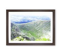 Landscape Ben Nevis Mountain Framed Print | A2 Walnut Framed Wall Art | Ready to Hang | Modern Landscape Picture | Living Room Bedroom Lounge Office