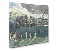 Landscape by Paul Nash Canvas Print | Gallery Wrapped 30mm Frame Wall Art | 14x14 inches | Ready to Hang | Modern Landscape Picture | Living Room Bedroom Lounge Office