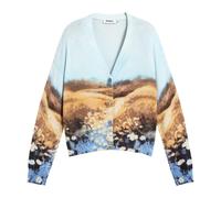 Landscape Cardigan Jumper- female- Desigual- Cardigans- Multicolor- M- Knitwear M