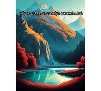 LANDSCAPE COLORING BOOK for kids; it's time to color