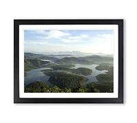 Landscape Dalat Vietnam Mountain Landscape Modern Framed Print | A2 Black Framed Wall Art | Ready to Hang | Modern Landscape Picture | Living Room Bedroom Lounge Office