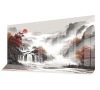 Landscape Diamond Art Chinese Style Diamond Painting Kit 16x39 Inch,5D Full Round Drill Crystal Art Craft Kits Beginner Adults Hobbies for Women,Large Canvas Paint by Numbers for Home Wall Decor C-628