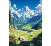 Landscape Diamond Art, Dimond Painting Nature Diamond Painting Kits for Adults, Gem Crystal Art 5D DIY Round Full Drill Embroidery Cross Stitch Crafts for Adults, Room Decor 24x32 Inch -hjw2508RL