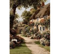 Landscape Diamond Art Houses Diamond Painting Kits for Adults 5D DIY Full Square Drill Cross Stitch Kits for Adults Arts and Crafts for Bedroom Decor, Room Decor, Gifts for Women 36x48inch -yym2507BI