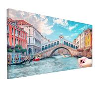 Landscape Diamond Art Kits Adults 250x100cm Large Diamond Painting Kit Venice Dimond Art for Adults DIY Full Drill Crystal Gem Painting 5D Rhinestone Embroidery Crafts Gifts for Women Home Decor U-35
