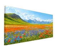 Landscape Diamond Art Kits Adults, 5D Diamond Painting Flower 2025 Design New, Square Full Drill Crystal Art Kit, DIY Cross Stitch Crafts Embroidery Pictures for Home Wall Room Decor 90x40cm A-74