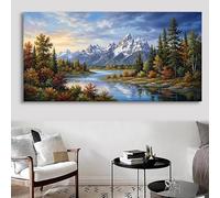 Landscape Diamond Art Kits Adults 5D Diamond Painting Forest DIY Square Full Drill Crystal Art Kits for Adults Beginners Rhinestone Embroidery Arts and Crafts for Home Wall Decor Gifts 40x90cm,Cod-118