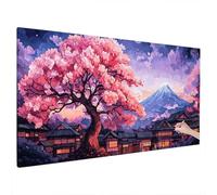 Landscape Diamond Art Kits Adults, 5D Diamond Painting Japan 2025 Design New, Square Full Drill Crystal Art Kit, DIY Cross Stitch Painting Set for Gifts and Christmas Home Room Decor 90x40cm S-37