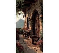 Landscape Diamond Art Kits Adults Cabin Diamond Painting Cross Stitch Kits for Adults 40x20Inches, Crystal Art Canvas for Painting, Rhinestones Embroidery Wall Pictures Crafts for Home Decor DZSH3935